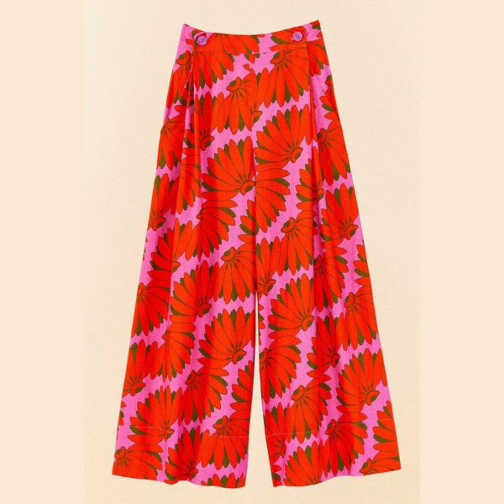 Farm Rio Copacabana Pink Pants